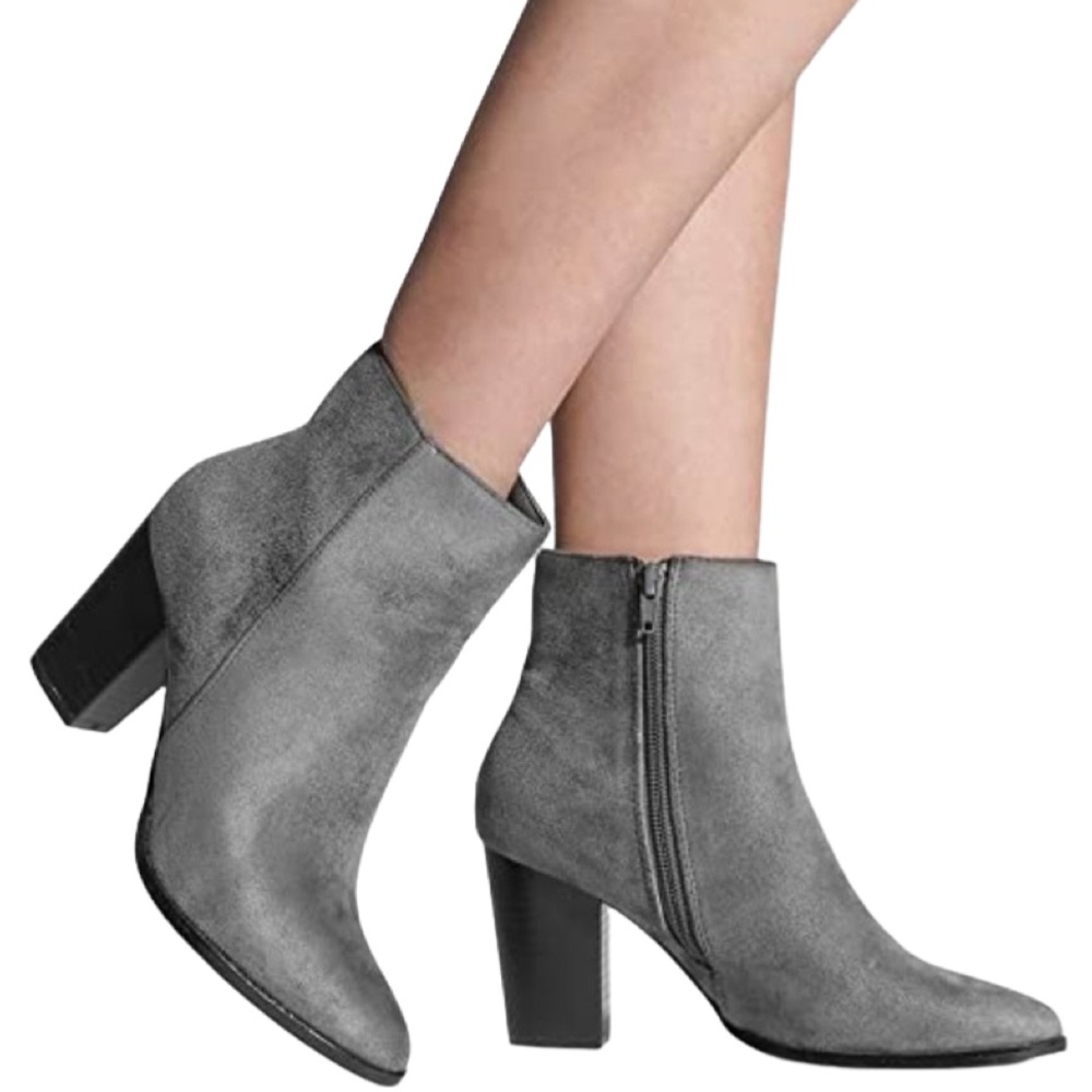 Dream Pairs Chunky Block Heel Ankle Booties